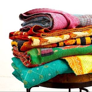 Anthropologie Kantha Quilt